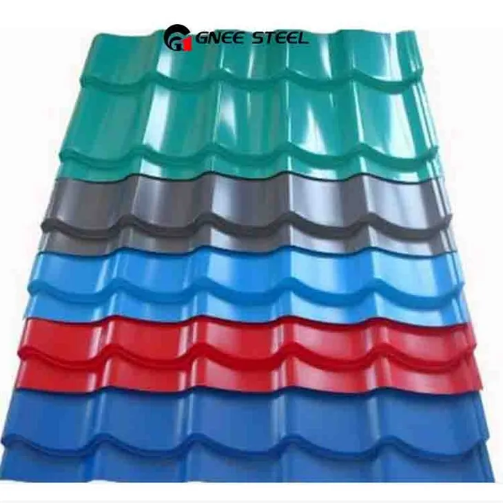 GI pozinkovaná farebná vlnitá oceľová strešná krytina