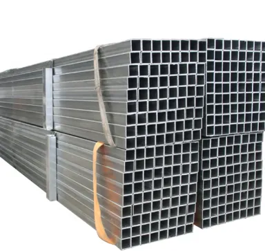 Q215 Gr.A Pozinkovaná obdĺžniková oceľová rúra